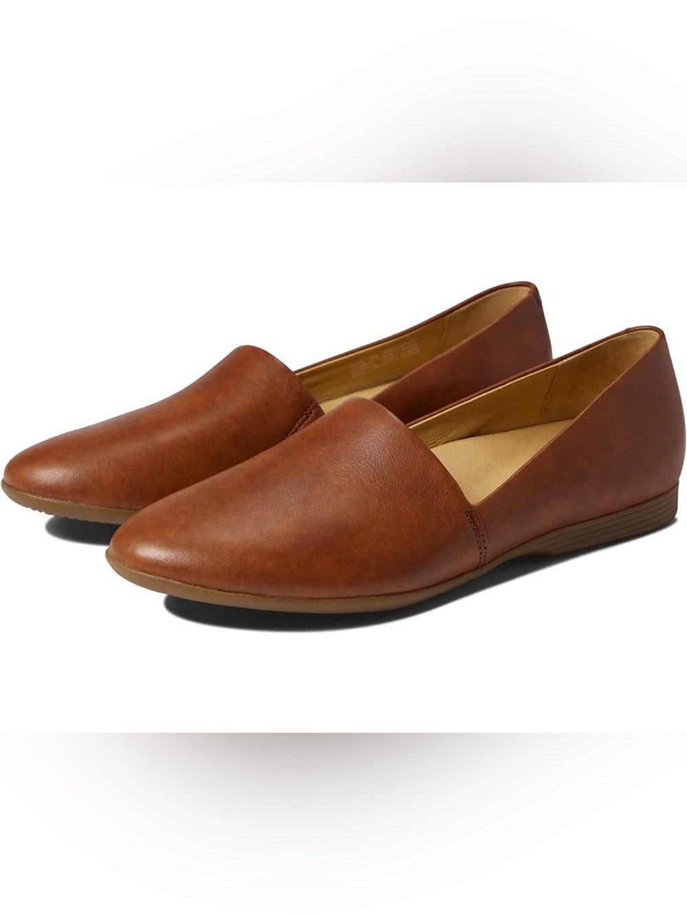 Dansko Larisa Brown Leather Slip-On Loafers, Women’s Size 38, 7.5